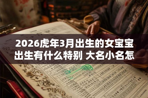 2026虎年3月出生的女宝宝出生有什么特别 大名小名怎么起