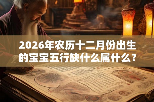 2026年农历十二月份出生的宝宝五行缺什么属什么？
