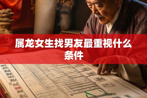 属龙女生找男友最重视什么条件 属龙女生找男友最重视什么条件