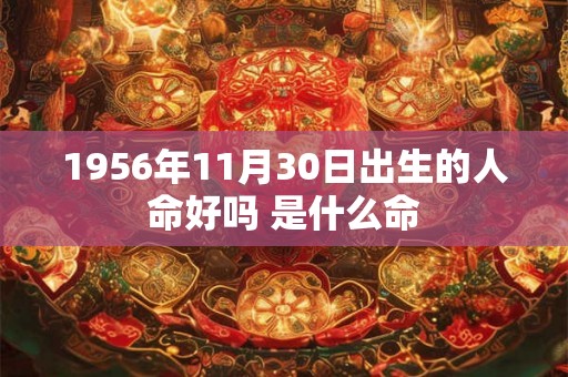 1956年11月30日出生的人命好吗 是什么命