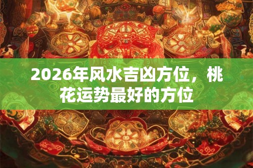 2026年风水吉凶方位,桃花运势最好的方位 2026年风水吉凶方位,桃花运势最好的方位