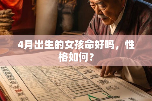 4月出生的女孩命好吗,性格如何? 4月出生的女孩命好吗,性格如何?