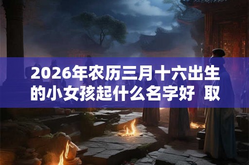2026年农历三月十六出生的小女孩起什么名字好  取名最佳字