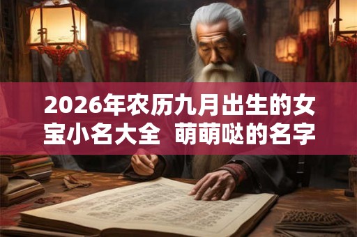 2026年农历九月出生的女宝小名大全  萌萌哒的名字