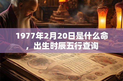 1977年2月20日是什么命，出生时辰五行查询