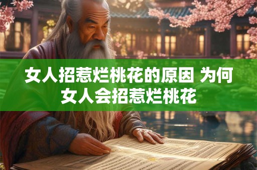 女人招惹烂桃花的原因 为何女人会招惹烂桃花