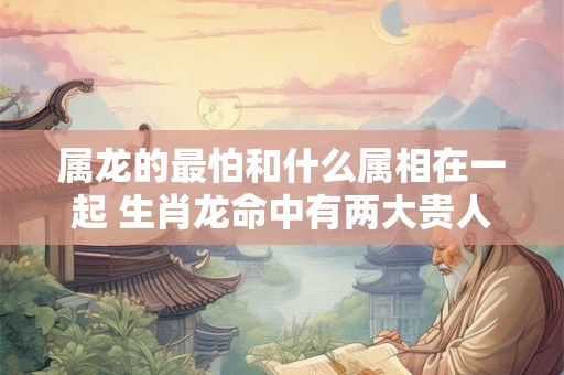 属龙的最怕和什么属相在一起 生肖龙命中有两大贵人