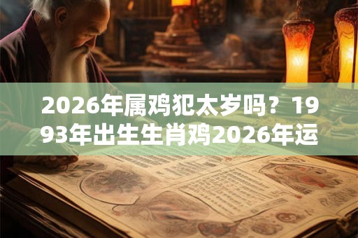 2026年属鸡犯太岁吗？1993年出生生肖鸡2026年运势好吗？