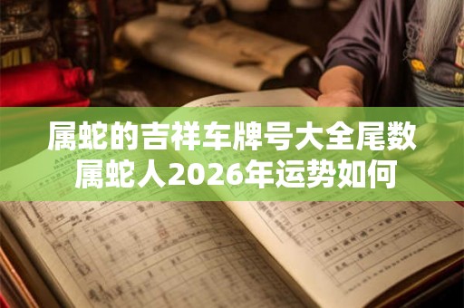属蛇的吉祥车牌号大全尾数 属蛇人2026年运势如何