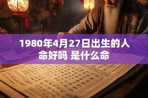 1980年4月27日出生的人命好吗 是什么命 1980年4月27日出生的人命好吗 是什么命