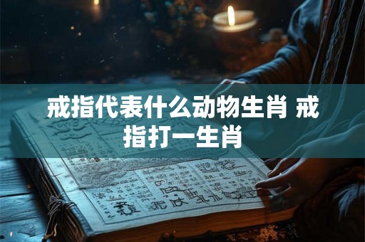 戒指代表什么动物生肖 戒指打一生肖