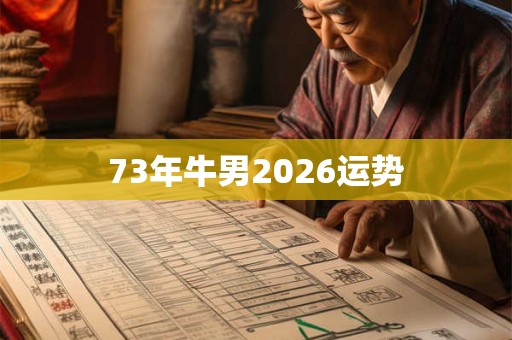 73年牛男2026运势
