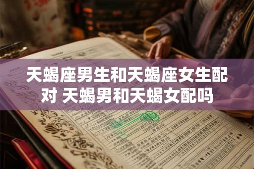 天蝎座男生和天蝎座女生配对 天蝎男和天蝎女配吗