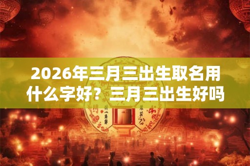 2026年三月三出生取名用什么字好？三月三出生好吗？