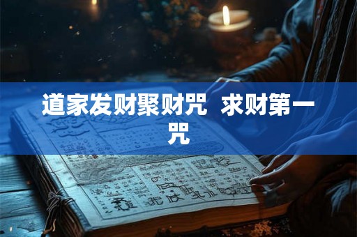 道家发财聚财咒  求财第一咒
