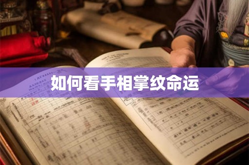 如何看手相掌纹命运