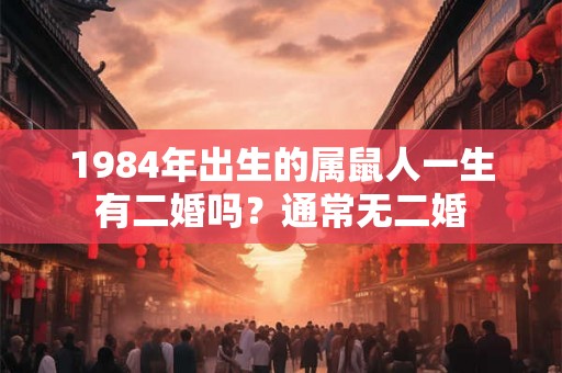 1984年出生的属鼠人一生有二婚吗？通常无二婚