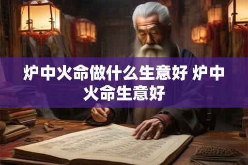 炉中火命做什么生意好 炉中火命生意好