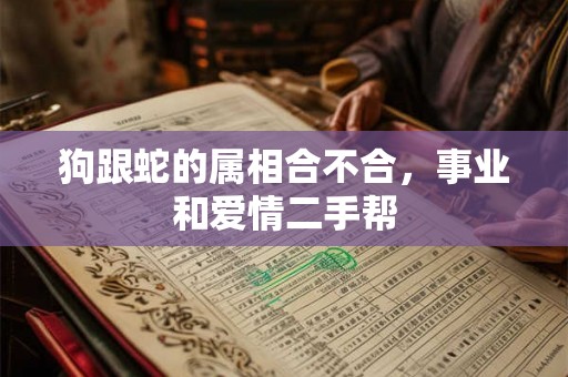 狗跟蛇的属相合不合，事业和爱情二手帮