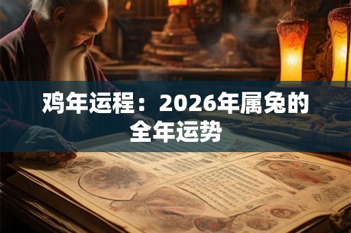 鸡年运程:2026年属兔的全年运势 鸡年运程:2026年属兔的全年运势