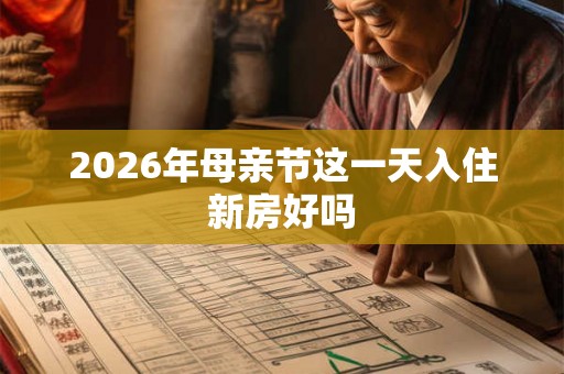 2026年母亲节这一天入住新房好吗