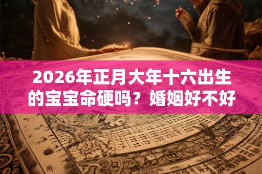 2026年正月大年十六出生的宝宝命硬吗？婚姻好不好？