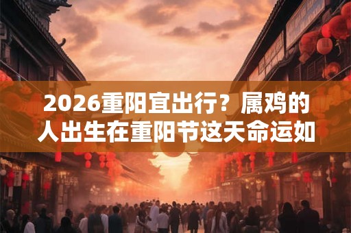 2026重阳宜出行？属鸡的人出生在重阳节这天命运如何？