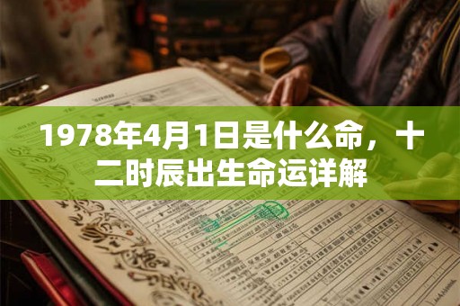 1978年4月1日是什么命,十二时辰出生命运详解 1978年4月1日是什么命,十二时辰出生命运详解