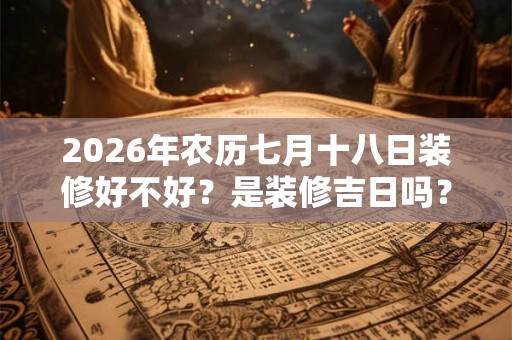 2026年农历七月十八日装修好不好?是装修吉日吗? 2026年农历七月十八日装修好不好?是装修吉日吗?