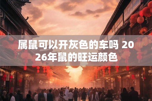 属鼠可以开灰色的车吗 2026年鼠的旺运颜色 属鼠可以开灰色的车吗 2026年鼠的旺运颜色