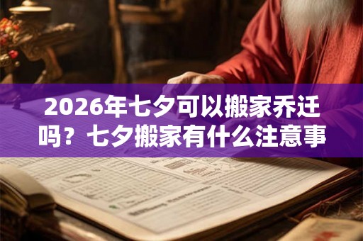 2026年七夕可以搬家乔迁吗？七夕搬家有什么注意事项吗？