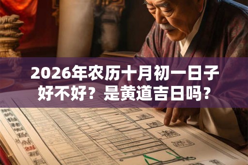 2026年农历十月初一日子好不好?是黄道吉日吗? 2026年农历十月初一日子好不好?是黄道吉日吗?