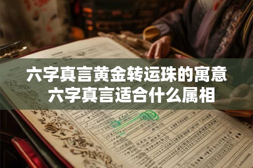 六字真言黄金转运珠的寓意  六字真言适合什么属相
