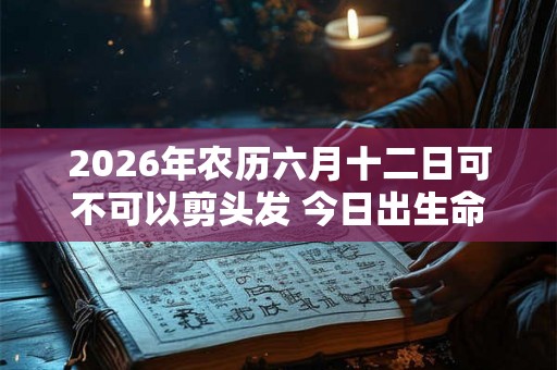 2026年农历六月十二日可不可以剪头发 今日出生命运 2026年农历六月十二日可不可以剪头发 今日出生命运