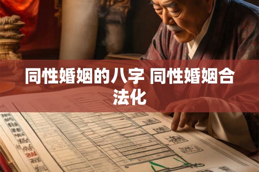 同性婚姻的八字 同性婚姻合法化 同性婚姻的八字 同性婚姻合法化