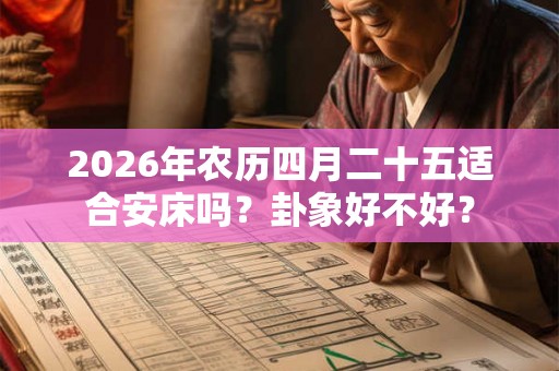 2026年农历四月二十五适合安床吗？卦象好不好？