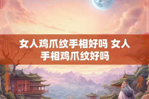 女人鸡爪纹手相好吗 女人手相鸡爪纹好吗