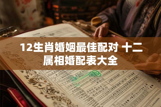 12生肖婚姻最佳配对 十二属相婚配表大全