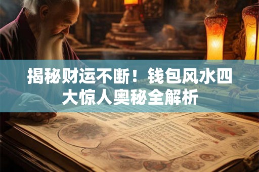 揭秘财运不断！钱包风水四大惊人奥秘全解析
