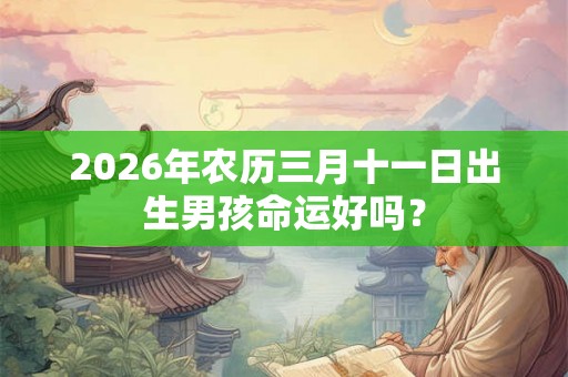 2026年农历三月十一日出生男孩命运好吗? 2026年农历三月十一日出生男孩命运好吗?