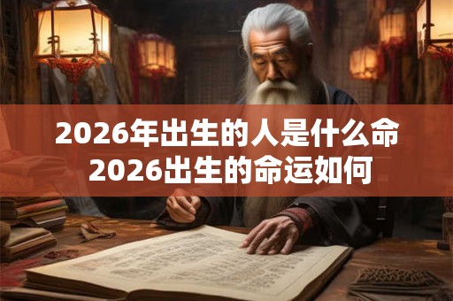 2026年出生的人是什么命 2026出生的命运如何 2026年出生的人是什么命 2026出生的命运如何