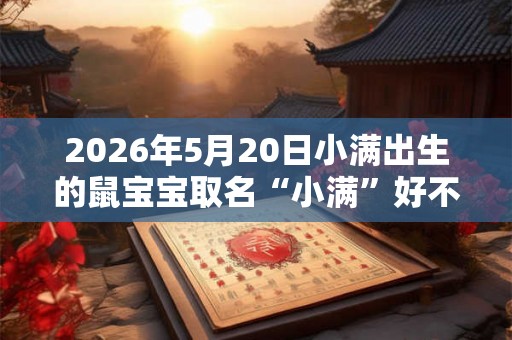 2026年5月20日小满出生的鼠宝宝取名“小满”好不好？
