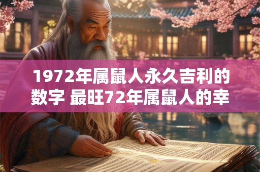1972年属鼠人永久吉利的数字 最旺72年属鼠人的幸运数字