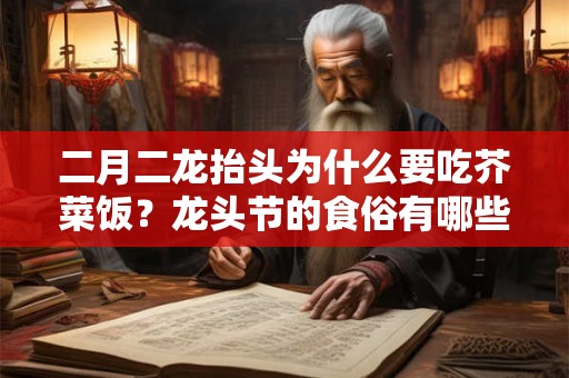 二月二龙抬头为什么要吃芥菜饭?龙头节的食俗有哪些? 二月二龙抬头为什么要吃芥菜饭?龙头节的食俗有哪些?