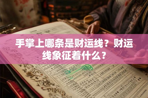 手掌上哪条是财运线？财运线象征着什么？
