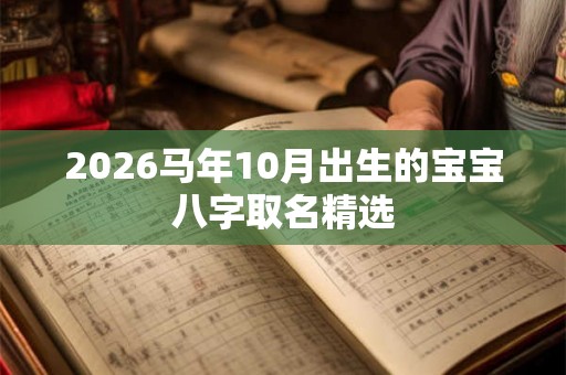 2026马年10月出生的宝宝八字取名精选