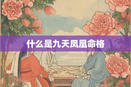 什么是九天凤凰命格
