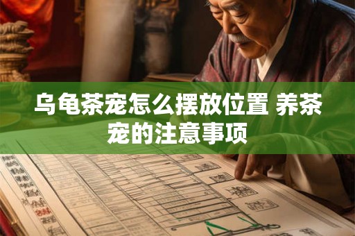 乌龟茶宠怎么摆放位置 养茶宠的注意事项