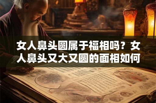 女人鼻头圆属于福相吗？女人鼻头又大又圆的面相如何？