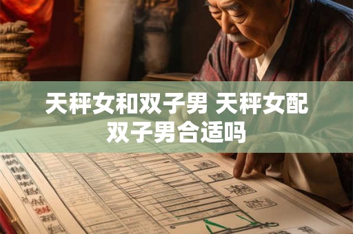 天秤女和双子男 天秤女配双子男合适吗